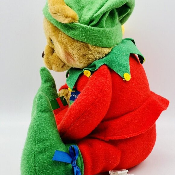 Hallmark Chris the Elf Bear Santa's Workshop #25 Plush Teddy Bear 13” - Picture 7 of 9